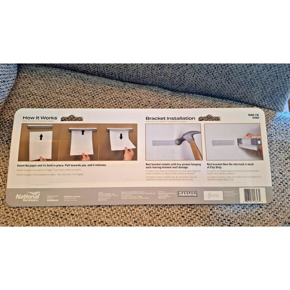 National Hardware 12" Clip Strip, Aluminum‎  (N260-136)  V2564 - Picture 4 of 4